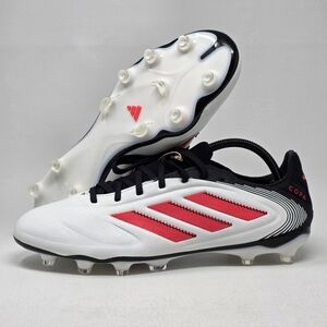 Adidas Copa Pure III Pro FG Footwear White  Red Core Black ID9042 Mens Sz 10 New